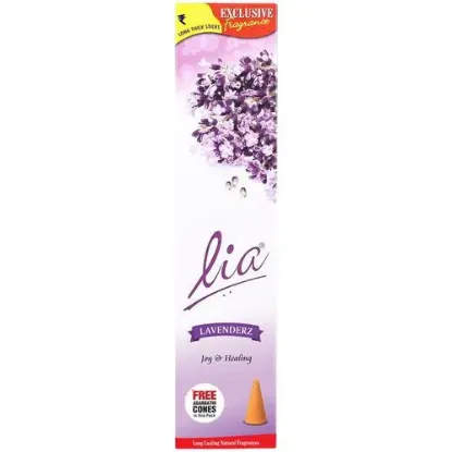 Picture of Lia Cycle Lavenderz Incense Stick/Agarbatti - Provides Long-Lasting Fragrance, 90 g