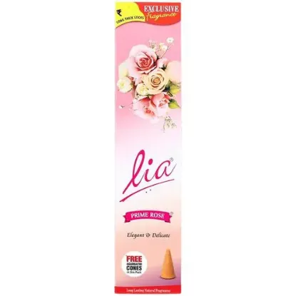 Picture of Lia Cycle Prime Rose Incense Stick/Agarbatti - Provides Long-Lasting Fragrance, 90 g