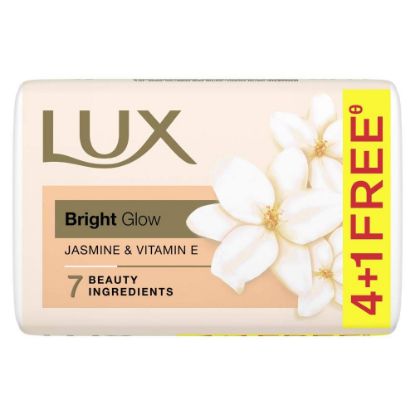 Picture of Lux Brighter Glow Jasmine Soap 100g  ( Buy 4 Get 1 Free )