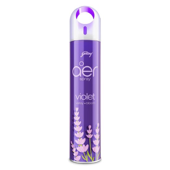 Picture of Godrej aer spray, Air Freshener for Home & Office - Violet Valley Bloom | Long-Lasting Fragrance 240 ml