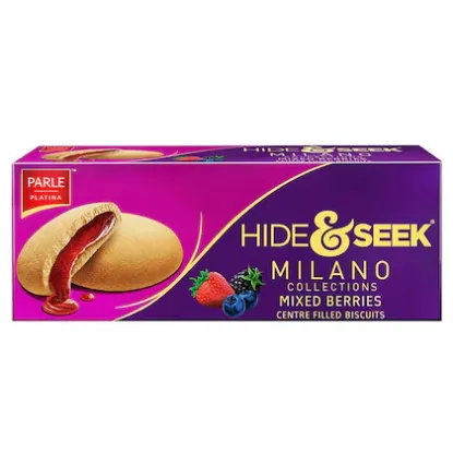 Picture of Parle Milano Hide & Seek Centre Filled Mixed Berries Biscuits 75 g