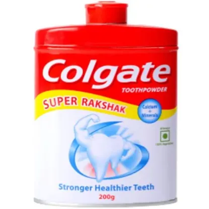 Picture of Colgate Toothpowder With Calcium & Minerals Anti-Cavity 200 g Tin