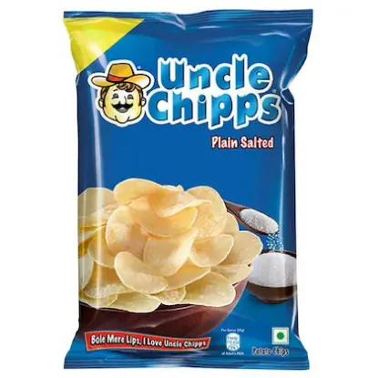 Picture of Uncle Chipps Plain Salted Potato Chips 80 gm