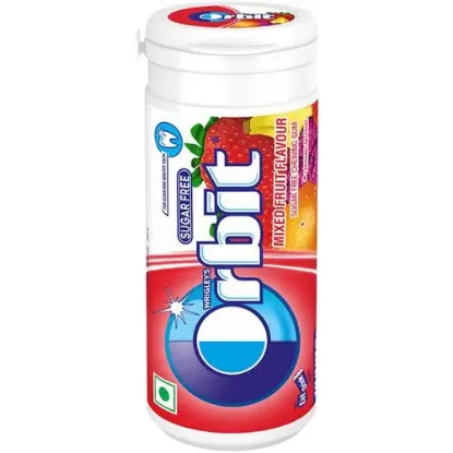 Picture of Orbit Sugar Free Chewing Gum Mixed Fruit Flavour 22 g