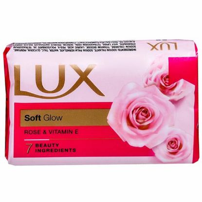 Picture of Lux Soft Glow Rose & Vitamin E For Glowing Skin Soap Beauty Soap 150 gm