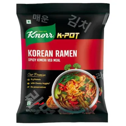 Picture of Knorr K-Pot Spicy Kimchi Veg Meal Korean Ramen 96 gm