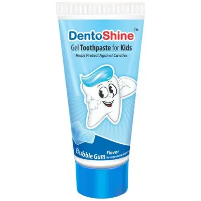 Picture of Dentoshine Gel Toothpaste For Kids - Bubble Gum Flavour, 80g