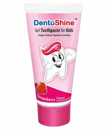 Picture of DentoShine Strawberry Flavoured Gel Toothpaste - 80 gm