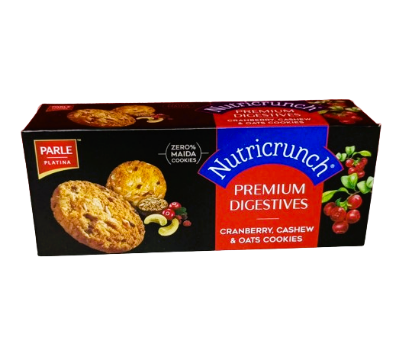 Picture of Parle Nutricrunch Cranberry Cashew & Oats Cookies Biscuit 75g