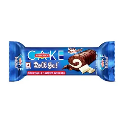 Picture of Britannia Cake Roll Yo! Choco Vanilla Swiss Roll - More Chocolatey 24 g