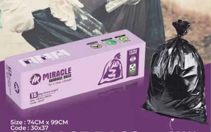 Picture of Miracle Garbage bags 15 Bag (Extra Large) Size (30x37)