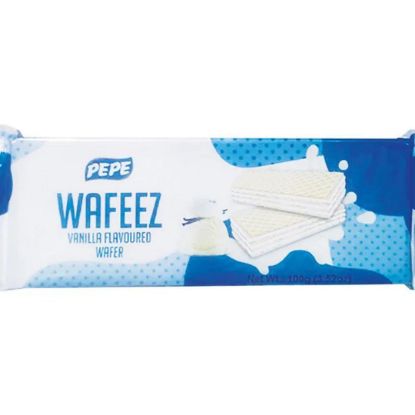 Picture of Pepe Wafeez Vanilla Flavoured Waffer Biscuit 100g