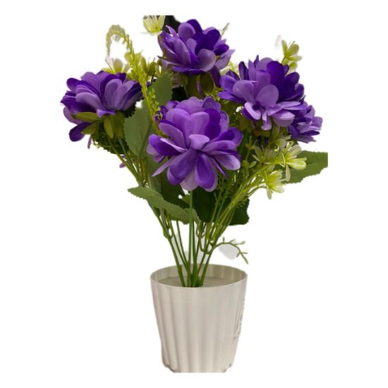 Picture of Artificial flowers plant new purple colour