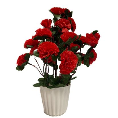 Picture of Artificial Lilly Pattern Red Color