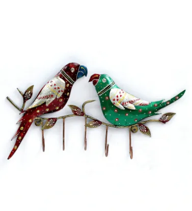 Picture of Parrot Multicolour Iron Key Holder