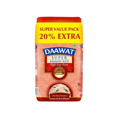 Picture of Daawat Super Basmati Rice-1 kg (with 25% Extra)