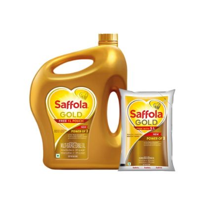 Picture of Saffola Gold Edible Oil 5 ltr +1 ltr free
