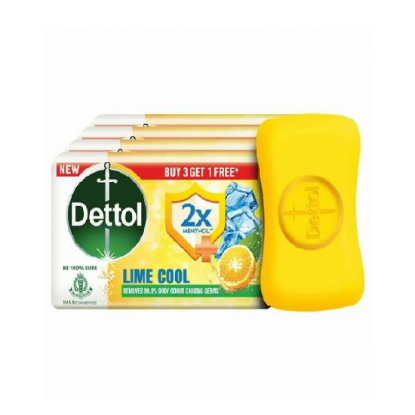 Picture of Dettol Soap - Lime Cool 75gm (Buy 3 Get 1 Free)