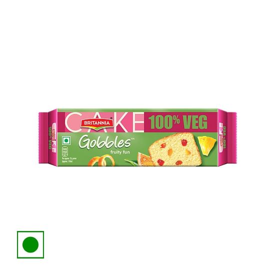 Picture of Britannia Gobbles 100% Veg Bar Cake 60gm