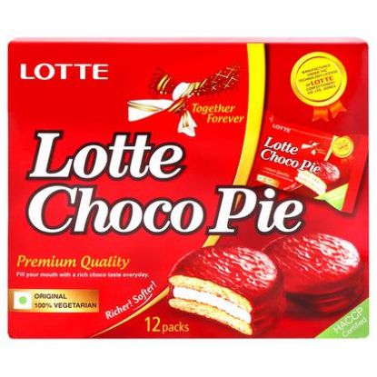 Picture of Lotte Choco Pie 276gm  (12 Pack+ 4pcs free)