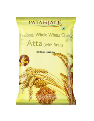 Picture of Patanjali Traditional Chakki Whole Wheat With Bran Atta 10 kg