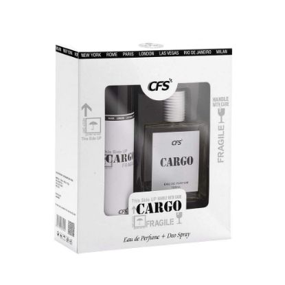Picture of CFS Cargo White Deodorant Body Spray ans CFS Cargo White Perfume (100ml+200ml) Combo