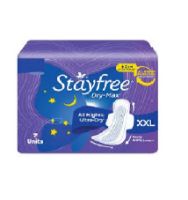 Picture of Stayfree Dry-Max All Night Ultra-Dry Sanitary Napkin with Wings (XXL) 7 pads