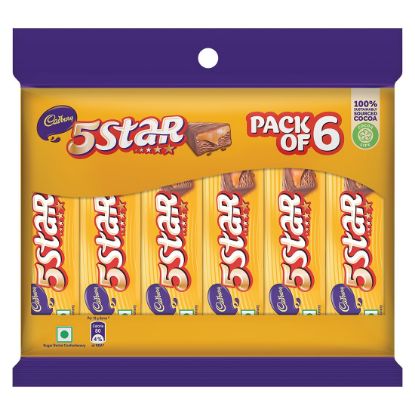 Picture of Cadbury 5 Star Kitted Pack Chocolate Bars, 108 g