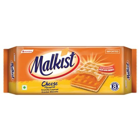Picture of Mayora Malkist Cheese Flavoured Cracker Biscuits 144 gm