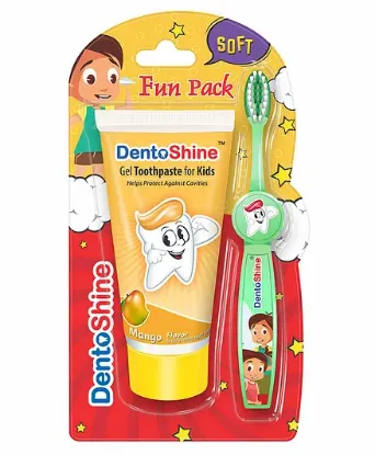 Picture of DentoShine Kids Fun Pack Mango - 80 gm