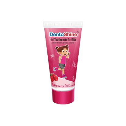 Picture of DentoShine Gel Toothpaste for Kids – Raspberry Flavor 80 g