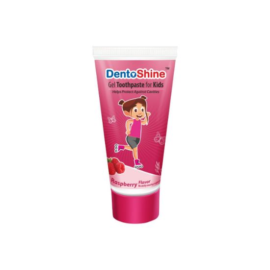 Picture of DentoShine Gel Toothpaste for Kids – Raspberry Flavor 80 g