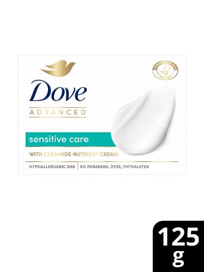 Picture of Dove Advanced Sensitive Care Bar Soap With Ceramide Nutrient Cream - 125g