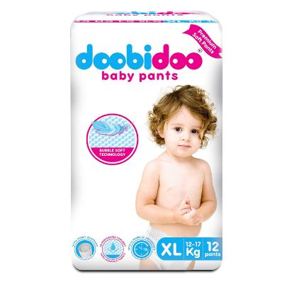 Picture of Doobidoo Baby Pants Diapers- XL Size (12 Count) 12-17kg