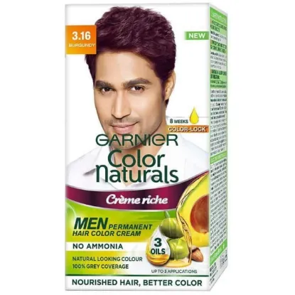 Picture of Garnier Color Naturals Hair Color for Men Shade 3.16 Burgundy 36ml