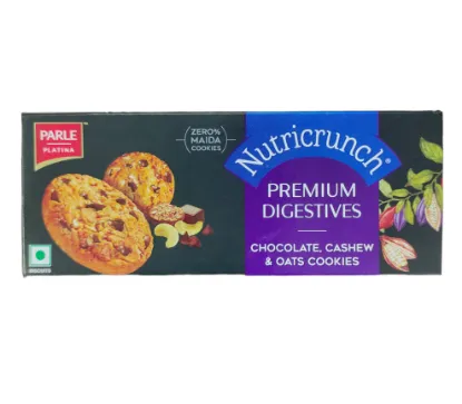 Picture of Parle Nutricrunch, Chocolate, Cashew & Oats Cookies, 75g