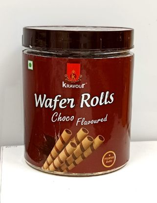 Picture of Kravour Waffer Rolls Choco Flavoured 250g