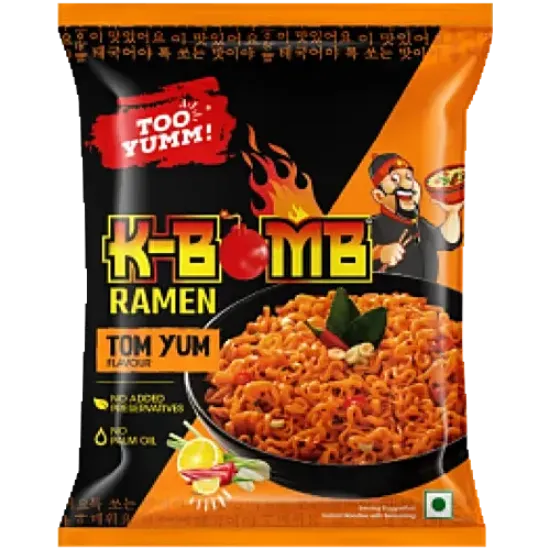 Picture of  Too Yumm! K-Bomb Ramen Tom Yum Instant Noodles, 80 g