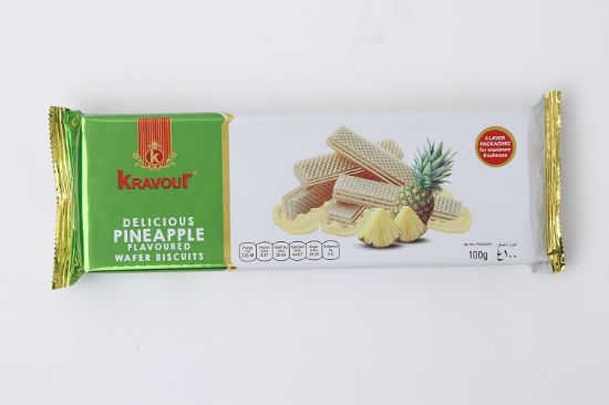 Picture of Kravour Delicious Pineapple Wafer Biscuit 100g