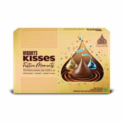 Picture of HERSHEY'S Kisses Festive Moments Chocolate Gift Box 129g