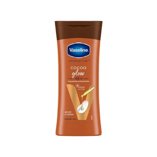 Picture of Vaseline Intensive Care Cocoa Glow Body Lotion, moisturizes Serum In Lotion 200ml