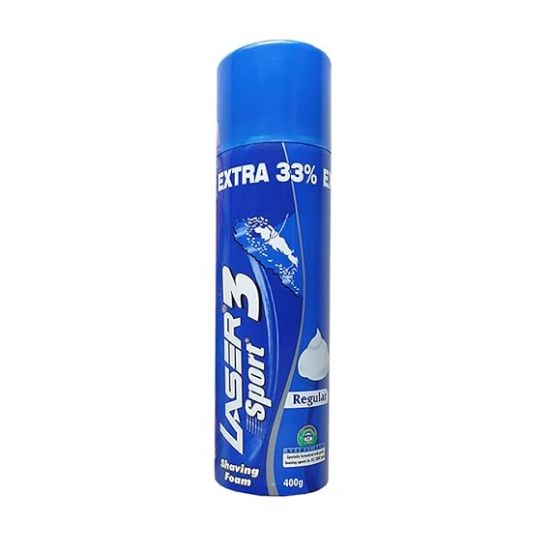 Picture of  Laser 3 Sport Regular Shaving Foam Can 400gm